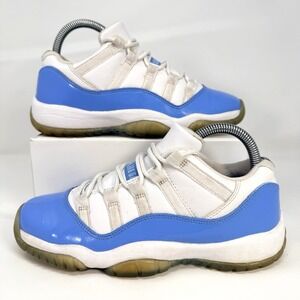 Nike Air Jordan 11 UNC Retro Low GS Size 5.5Y Shoes 538896-106 University Blue